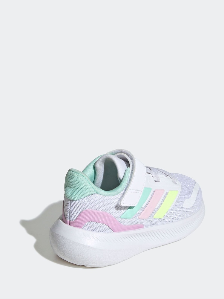 adidas Off White Kids Runfalcon 5 Trainers - Image 4 of 9