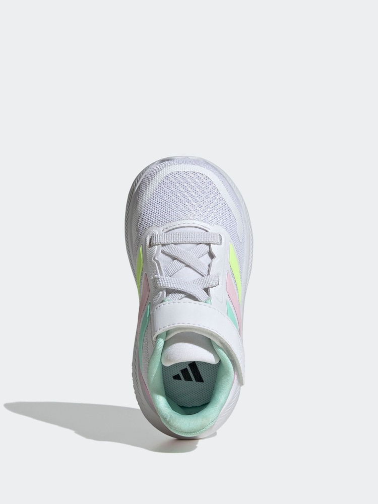 adidas Off White Kids Runfalcon 5 Trainers - Image 6 of 9