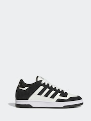 adidas Black Rapid Court Low Trainers - Image 1 of 9