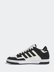 adidas Black Rapid Court Low Trainers - Image 2 of 9