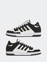 adidas Black Rapid Court Low Trainers - Image 5 of 9