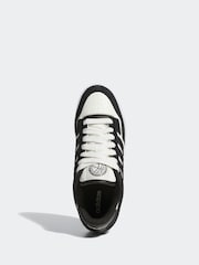 adidas Black Rapid Court Low Trainers - Image 6 of 9