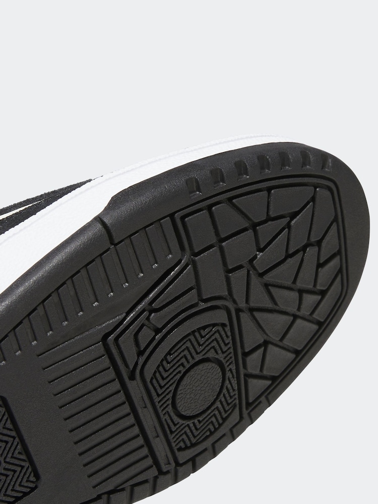 adidas Black Rapid Court Low Trainers - Image 8 of 9