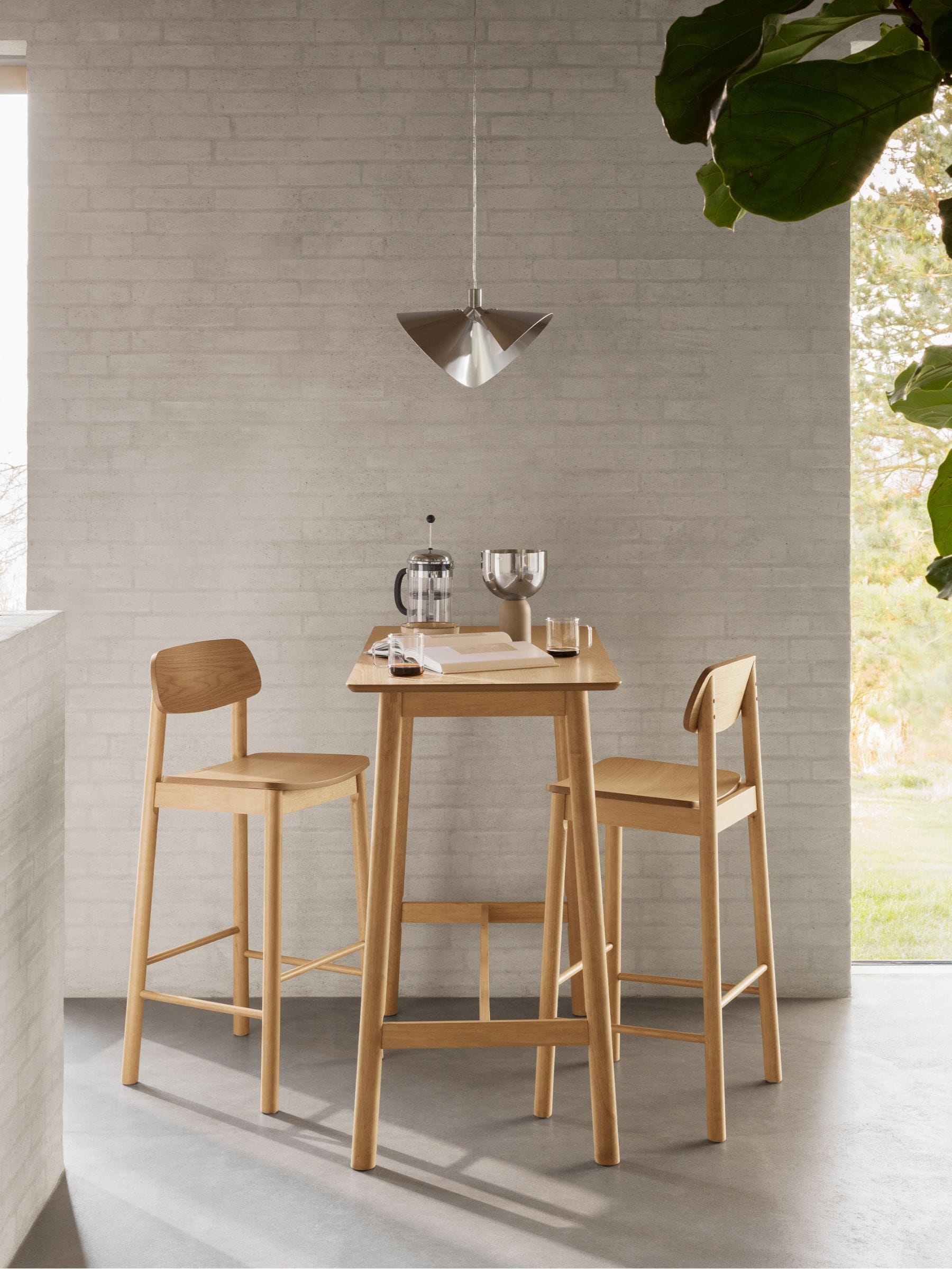 Florence - Bar Table - 2 Seater - Oak - Image 4