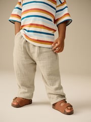 Neutral - Pantaloni din bumbac texturat moale 100% (3luni-7ani) - Image 1 of 8