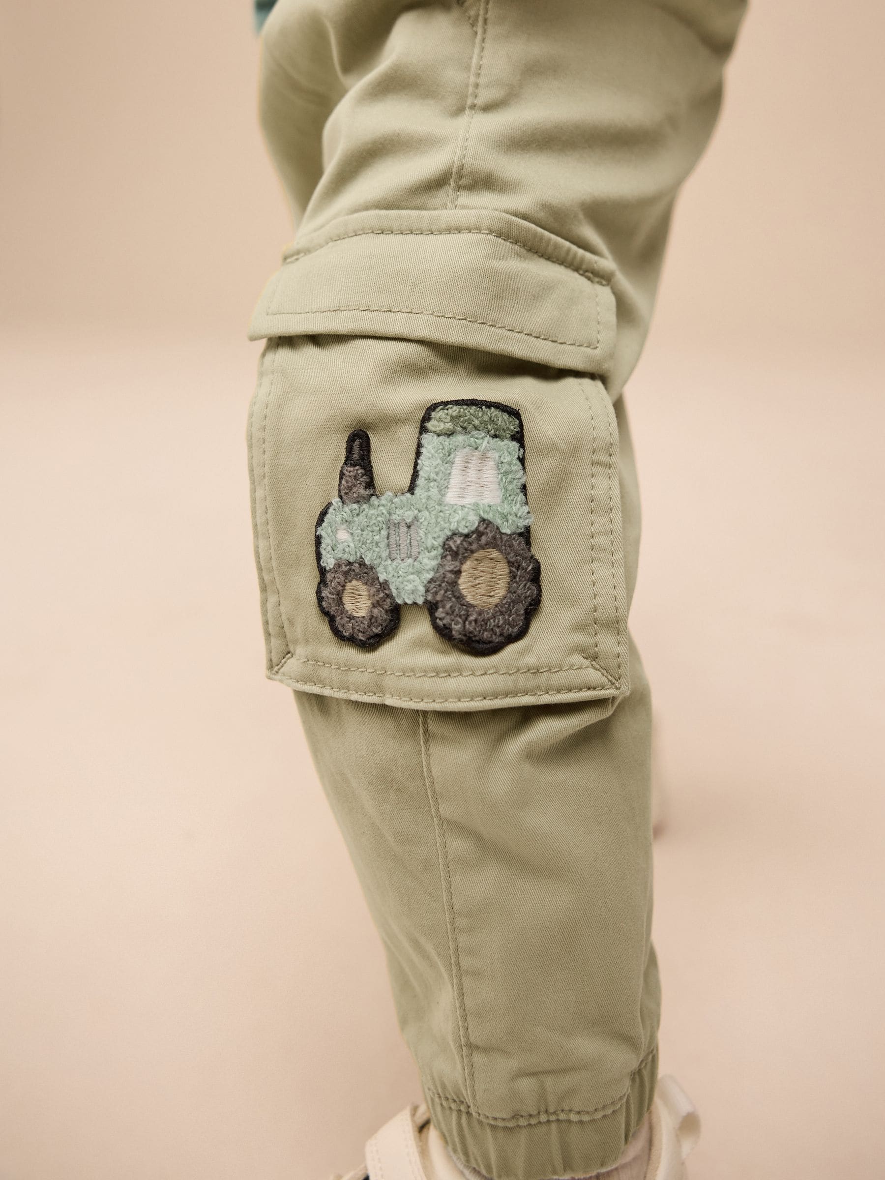 Buy Sage Green Tractor Cargo Trousers (3mths-7yrs) from Next