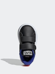 adidas Charcoal Black Marvel's Spider-Man Grand Court Trainers - Image 6 of 9