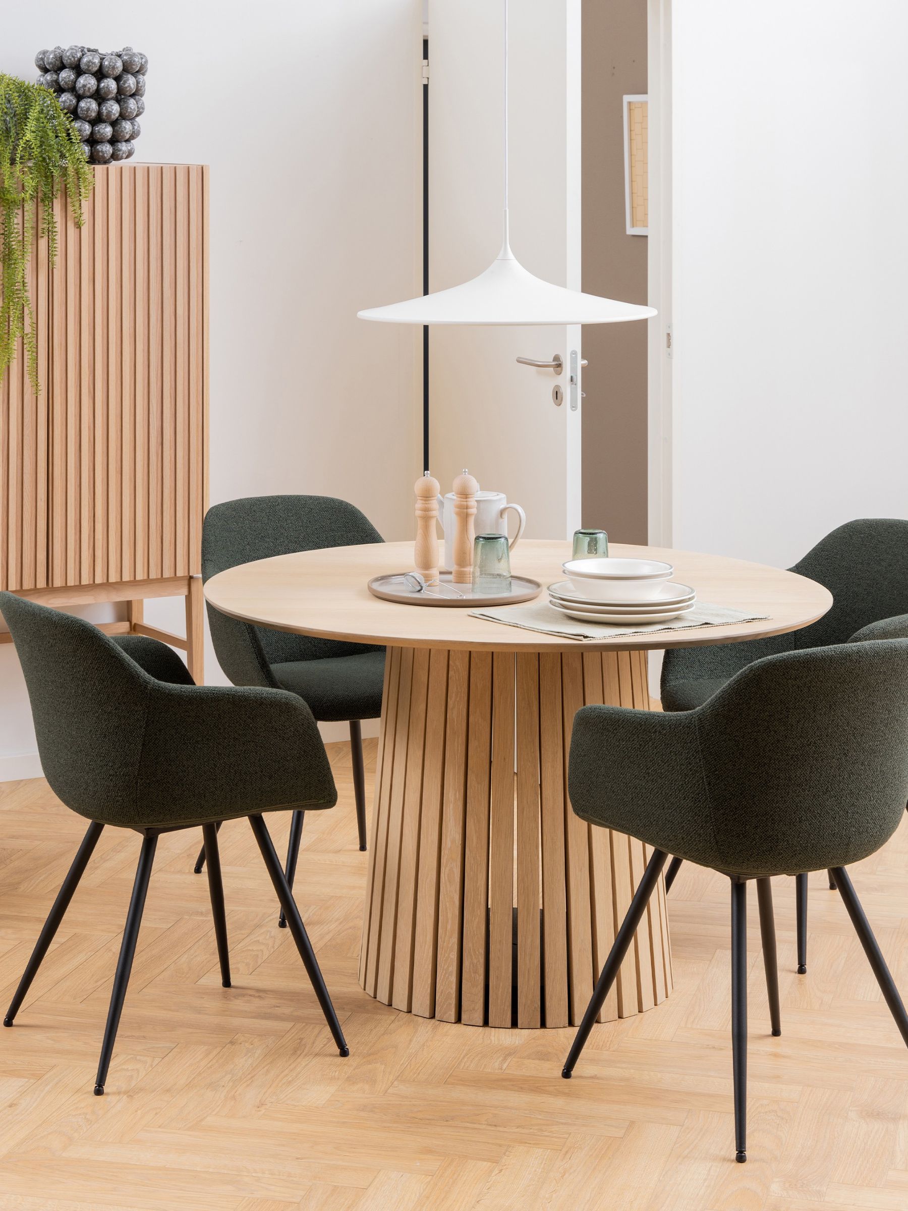 Actona Unisex White Oak Christo Dining Table - Image 1
