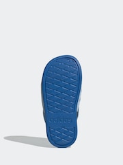 adidas Blue Adilette Estrap Slides - Image 7 of 9