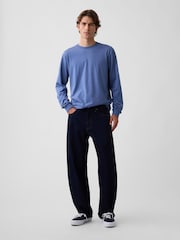 Mėlyna - Gap Long Sleeve T-Shirt - 3 paveikslėlis iš 4