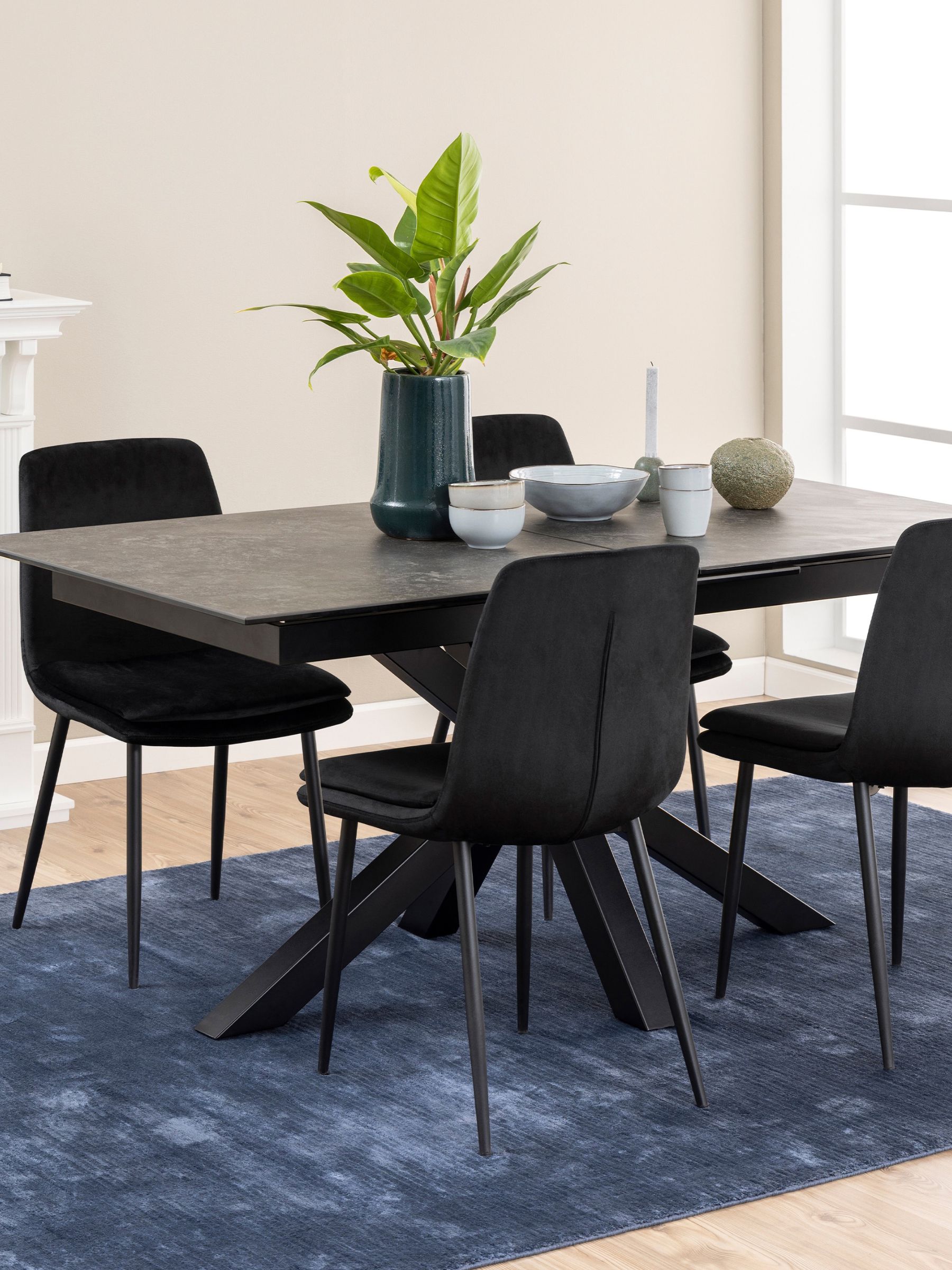 Furniture To Go - Extendable Dining Table - Black Ceramic - Seats 8 - Image 4