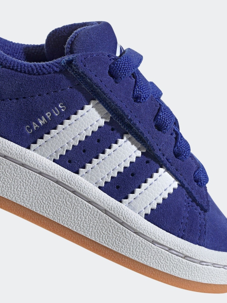 adidas Originals Blue Chrome Campus 00s Elastic Lace Trainers - Image 8 of 9