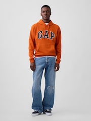 Orange - Gap Kapuzensweatshirt in Relaxed Fit - Bild 3 von 4