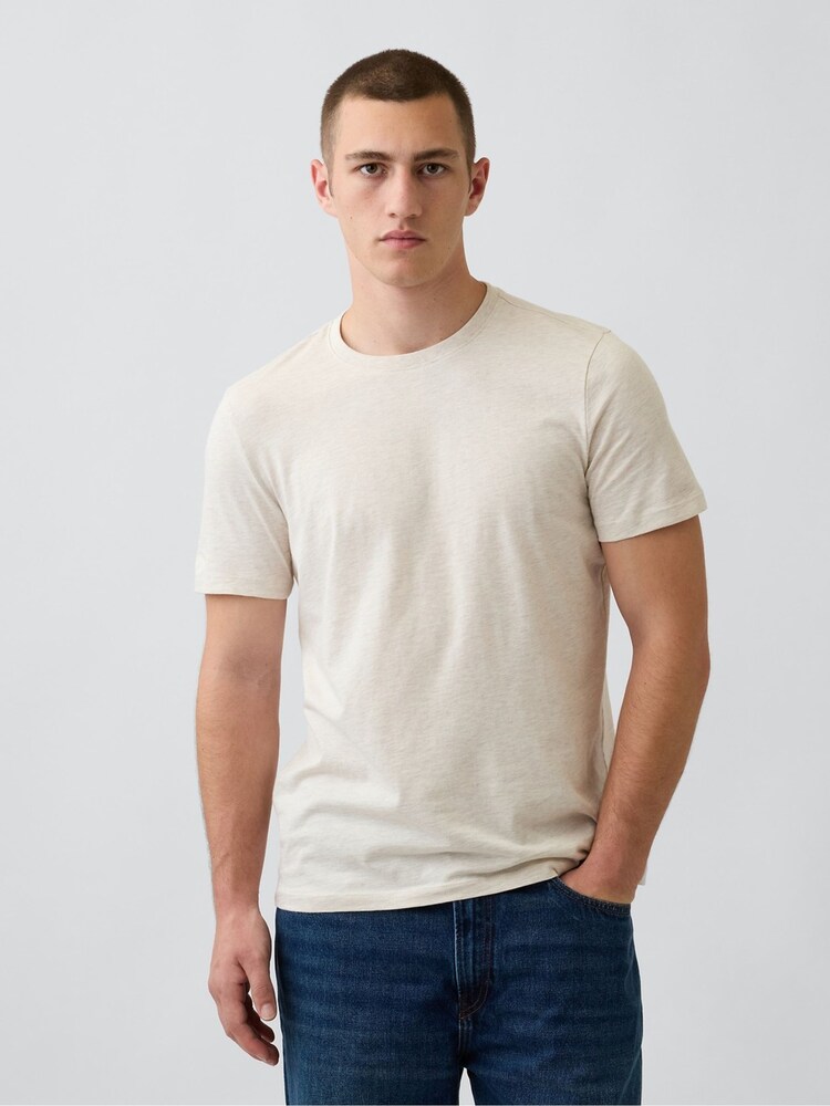 Cream - Gap Classic Short Sleeve T-Shirt - Imaginea 1 din 5