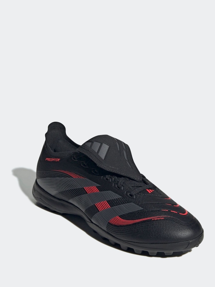 adidas Black Adult Predator League Fold-Over Tongue Turf Boots - Image 1 of 9