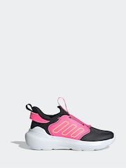 adidas Black/Pink Tensaur Comfort Trainers - Image 1 of 9
