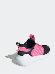 adidas Black/Pink Tensaur Comfort Trainers - Image 4 of 9