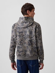 Grau Camo - Gap Kapuzensweatshirt in Relaxed Fit - Bild 2 von 4