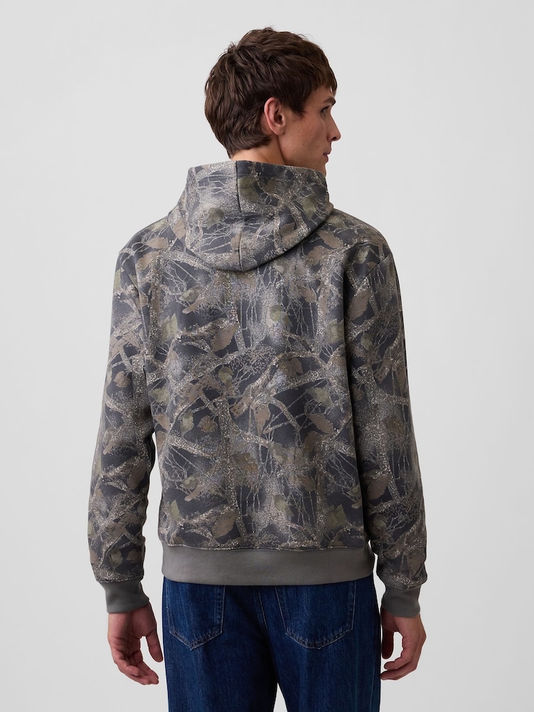 Grau Camo - Gap Kapuzensweatshirt in Relaxed Fit - Bild 2 von 4 Grau Camo - Gap Kapuzensweatshirt in Relaxed Fit - Bild 2 von 4