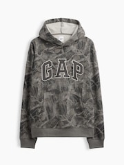 Grau Camo - Gap Kapuzensweatshirt in Relaxed Fit - Bild 4 von 4