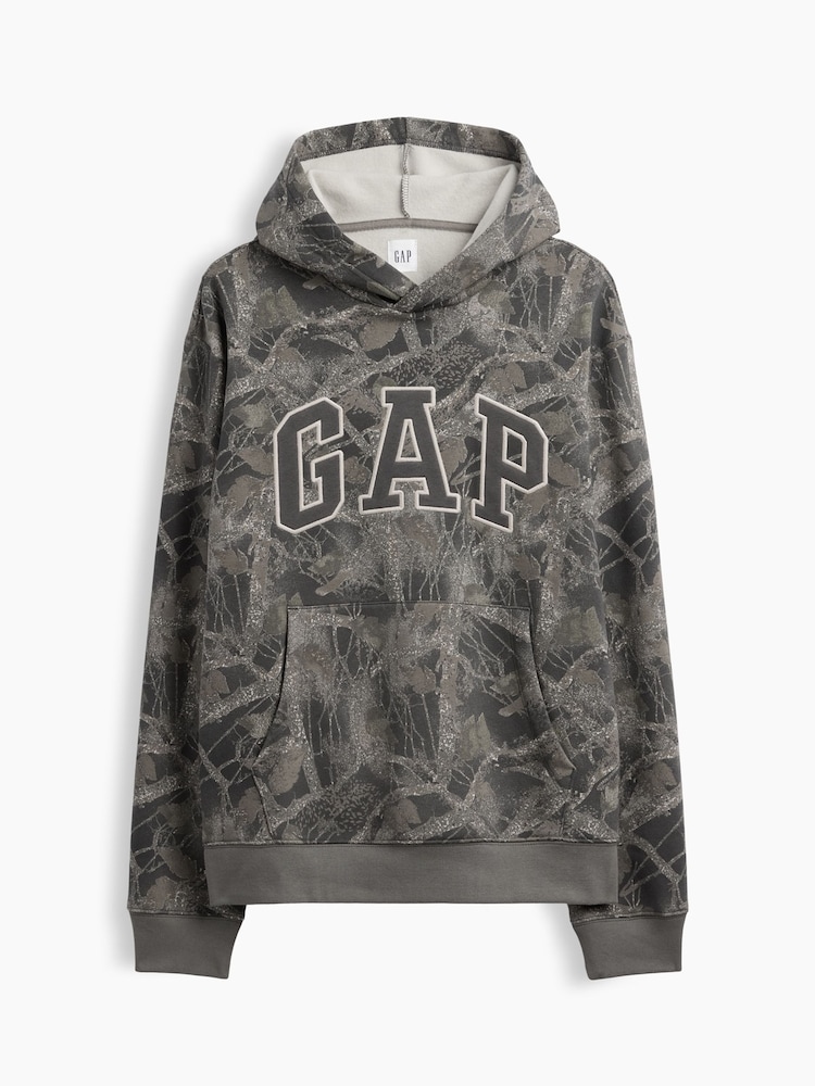 Grau Camo - Gap Kapuzensweatshirt in Relaxed Fit - Bild 4 von 4 Grau Camo - Gap Kapuzensweatshirt in Relaxed Fit - Bild 4 von 4