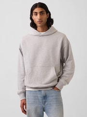 Gap Grey Heavyweight Oversized Hoodie - Image 1 of 4