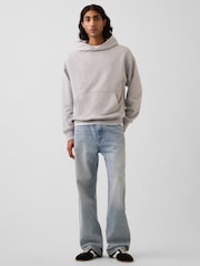 Gap Grey Heavyweight Oversized Hoodie - Image 3 of 4