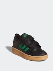 adidas Black Rapid Court Trainers - Image 3 of 9