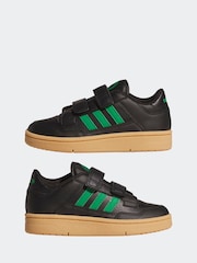 adidas Black Rapid Court Trainers - Image 5 of 9