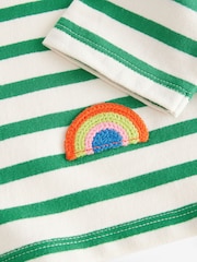 Green Long Sleeve 100% Cotton T-Shirt (3mths-7yrs) - Image 8 of 8