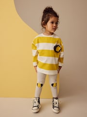 Yellow Bee Long Sleeve Bag 100% Cotton T-Shirt (3mths-7yrs) - Image 1 of 8