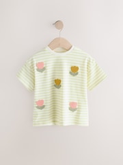 Yellow Flower Short Sleeve T-Shirt (3mths-7yrs) - Image 2 of 5