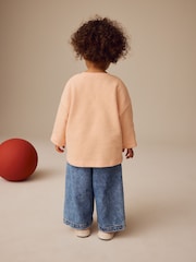 Pink Smile Long Sleeve 100% Cotton T-Shirt (3mths-7yrs) - Image 3 of 6