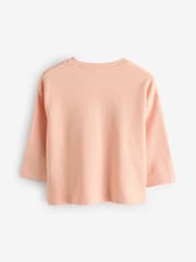 Pink Smile Long Sleeve 100% Cotton T-Shirt (3mths-7yrs) - Image 5 of 6