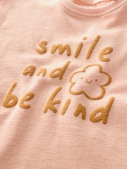 Pink Smile Long Sleeve 100% Cotton T-Shirt (3mths-7yrs) - Image 6 of 6