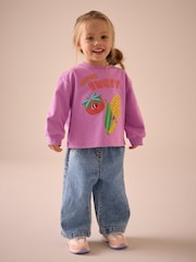 Purple Character Long Sleeve 100% Cotton T-Shirt (3mths-7yrs) - Image 2 of 7