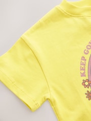 Yellow Flower Short Sleeve T-Shirt (3mths-7yrs) - Image 4 of 4