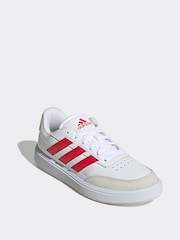 adidas White Courtblock Trainers - Image 4 of 10