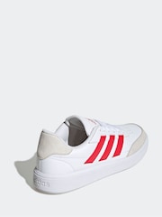 adidas White Courtblock Trainers - Image 5 of 10