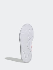 adidas White Courtblock Trainers - Image 8 of 10