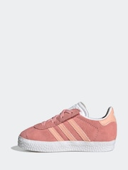 adidas Originals Pink Light Gazelle Comfort Closure Elastic Trainers - Image 2 of 9