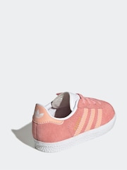 adidas Originals Pink Light Gazelle Comfort Closure Elastic Trainers - Image 4 of 9