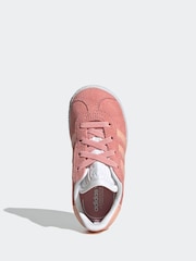 adidas Originals Pink Light Gazelle Comfort Closure Elastic Trainers - Image 6 of 9