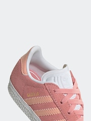 adidas Originals Pink Light Gazelle Comfort Closure Elastic Trainers - Image 9 of 9
