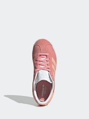 adidas original Pink Kids Gazelle Trainers - Image 6 of 9