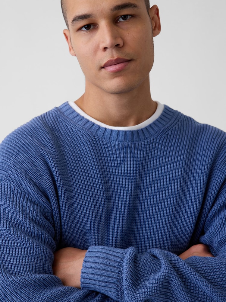 Albastru - Gap Relaxed Shaker Jumper - Imaginea 4 din 4