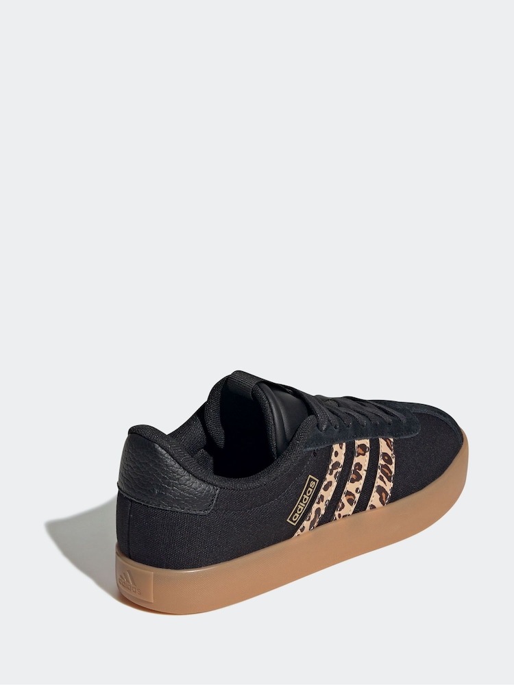 adidas Black Animal VL Court 3.0 Trainers - Image 18 of 18