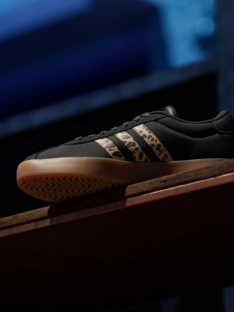 adidas Black Animal VL Court 3.0 Trainers - Image 6 of 18