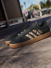adidas Black Animal VL Court 3.0 Trainers - Image 7 of 18