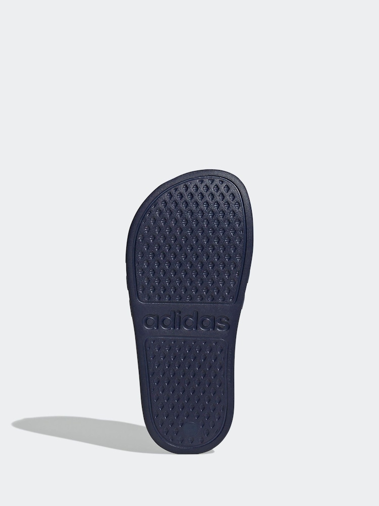 adidas Light Blue Adilette Youth Kids Sliders - Image 6 of 9